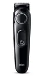 Braun BeardTrimmer 3 BT3400, barzdos kirpimo ma&scaron;inėlė, plaunama, baterija, juoda