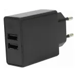 FLEPO NT-USB-103 USB Įkroviklis 2 prievadai 100-240V AC į 5V DC 3A 15W Baltas