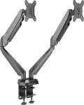 Rockstable RS-MM011B Profesionalus Dvigubo Monitoriaus Stalo Laikiklis &ndash; Spaustuvas / Varžtas &ndash; 16 kg &ndash; 15&ndash;32 colių &ndash; 100x100 mm &ndash; Juodas