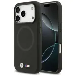 BMW M FW Metal Logo MagSafe dėklas, skirtas Apple iPhone 17 Pro Max, juodas