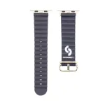 Connect Watch 42/44/45mm Marine Leather Watch Strap Navy Blue