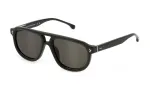 LOZZA SL4330-550D80 Unisex akiniai - Havana acetato rėmelis, rudi gradientiniai polikarbonatiniai lę&scaron;iai, 55/18/145 mm
