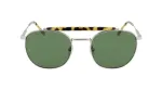 Lacoste vyri&scaron;ki akiniai nuo saulės L241S-045 tamsiai pilki stačiakampiai pilno rėmo acetatas UV400