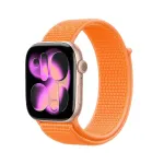 Crong Nylon Sport Loop, skirta Apple Watch 38/40/41/42 mm, oranžinė