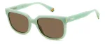 POLAROID PLD6191S1ED Unisex Rectangular Sunglasses - Black Frame Grey Polarized Lens 54mm