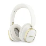Guess Bluetooth ENC Rectangle Metal Script Ausinės Baltos