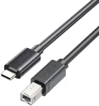 UNITEK USB-C į USB-B 2.0 spausdintuvo laidas 3m juodas