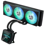 ASUS Prime SLC II 360 ARGB LCD AIO procesoriaus vandens au&scaron;inimo sistema, 360 mm radiatorius, AM5/AM4/LGA1851/LGA1700