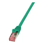 LogiLink PrimeLine CAT 6 S/FTP Patch Laidas, 0,25 m, Žalias, LSZH, Snagless, 10 Gbps