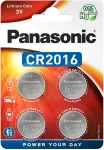 Panasonic CR2016 3V ličio monetinė baterija - 4 vnt. pakuotė (CR-2016EL/4B)