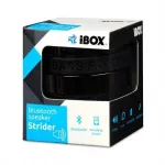 IBOX Speaker STRIDER Bluetooth ne&scaron;iojamas belaidis garsiakalbis su FM radiju, laisvų rankų skambučiais, 5W RMS, 3,5 mm AUX, USB, MicroSD, juodas