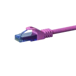 DSIT CAT6a U/UTP 100% vario trumpasis sujungimo laidas, 0,15 m, rožinis
