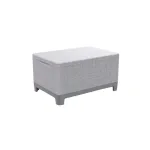 KETER Sodo stalas / daiktadėžė Scandi Storage Table &scaron;viesiai pilka / tamsiai plieno pilka