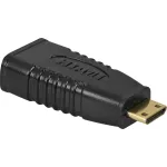 Wentronic Goobay HDMI&trade; adapteris, HDMI standartinis lizdas (A tipas), juodas - HDMI&trade; A lizdas > HDMI&trade; C (Mini) ki&scaron;tukas (68841)