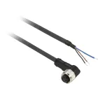 TMSS GERMANY Telemechanique Sensors M12 moteri&scaron;kos jungties i&scaron; anksto sujungtas kabelis, 4 kontaktų, 5 m PUR, juodas, tiesus, IP67/IP65/IP69K, 4 A, 250 V AC/DC, OsiSense XZ serija - XZCP0666L5