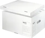 Leitz 61040000 Infinity archyvinė dėžė, balta, 10 vnt., A4/Folio, sukraunama, perdirbtas kartonas
