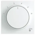 BUSCH-JAEGER centrinė plok&scaron;tė apvali su numeriais 1-6, Studio White, 2CKA001710A4207