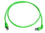 Teleg&auml;rtner MP8 FS 500 Cat.6a SFTP komutacinis kabelis, RJ45 &ndash; RJ45, 2 m, žalias, 90&deg; jungtys, be halogenų L00001A0156