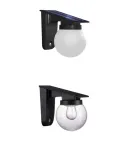 SYNERGY21 S21-LED-0250250 saulės energijos sieninė lempa Ball Clear