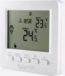 Sygonix belaidis įleidžiamas patalpų termostatas su savaitine programa, 5-35&deg;C, 868 MHz, 16A relė, baltas (SY-4500820)