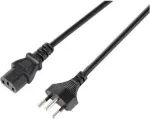 Sygonix SY-5243896 &scaron;altojo prietaiso maitinimo kabelis CEE 7/7 į IEC C13 kampuotas 5 m juodas