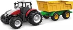 AMEWI RC traktorius su pakreipiamu priekabu 1:24 mastelio 2,4GHz 6 kanalų Li-Ion 500mAh