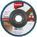 Makita &scaron;lifavimo diskas - metalui, nerūdijančiam plienui, spalvotiesiems metalams - 125 mm - Grūdėtumas: Z40 (D-63781)