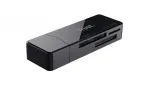 Trust Nanga 21935 kortelių skaitytuvas, USB 3.1 Gen 1, Type-A, SD/microSD/MS, juodas