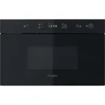 Whirlpool MBNA900B Juoda Įmontuojama Solo Mikrobangų Krosnelė 22 L 750 W