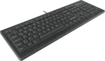Klaviatūra Contour Design Active Key AK-C8100, medicininė, USB, QWERTZ, voki&scaron;kas i&scaron;dėstymas, juoda
