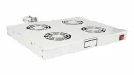 Equip EZF-4-G au&scaron;inimo ventiliatorių blokas 19 inch 1U 4x120mm RAL7035 pilka