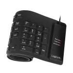LogiLink ID0019A lanksti USB klaviatūra, QWERTZ, voki&scaron;kas i&scaron;dėstymas, juoda