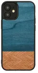 Man & Wood dėklas iPhone 12 mini &mdash; denim juoda