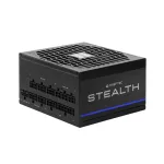 Maitinimo blokas CHIEFTEC Stealth Vega M SPX-1000-FC 1000W 24-pin ATX 80 PLUS Platinum, 135 mm ventiliatorius, Juodas
