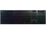 LOGITECH G915 Lightspeed belaidė RGB mechaninė klaviatūra žaidimams &ndash; juoda &ndash; QWERTZ Vokietijos i&scaron;dėstymas &ndash; lytėjimo jungikliai