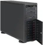 Supermicro SC743 AC-668B - pilno dėklo serverio korpusas - 4U - Extended ATX - SATA/SAS - kar&scaron;tai keičiami diskų krep&scaron;eliai - 668 W - juodas - USB