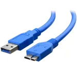 Techly USB 3.0 Superspeed laidas A / Micro B 3 m mėlynas ICOC MUSB3-A-030