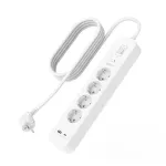 Apsauginis filtras Belkin SRB001VF2M-V2 &mdash; 4 lizdai, USB-C ir USB-A prievadai, 2 m laidas