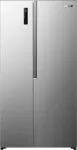 &Scaron;aldytuvas Gorenje NRS917E41X SI, laisvai pastatomas, American door, pilkas, 2 durys, jutiklinis valdymas, LED