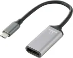 Renkforce RF-5397866 vaizdo kabelis-adapteris 0,15 m DisplayPort USB-C juodas-sidabrinis