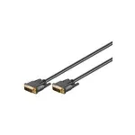 Wentronic Goobay DVI laidas Dual Link DVI-I (M) - DVI-I (M) 10,0 m su varžteliais juodas (69208)