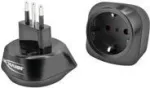 ANSMANN 1250-0035 kelioninis ki&scaron;tuko adapteris i&scaron; ES į Italiją, C/F tipas į L tipą, su įžeminimo kontaktu, I ir II apsaugos klasė, 250 V / 10 A / 2500 W