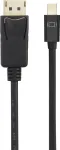 Renkforce Mini-DisplayPort / DisplayPort jungiamasis laidas 2,00 m, auksuoti kontaktai, juodas [1x Mini-DisplayPort ki&scaron;tukas - 1x DisplayPort ki&scaron;tukas] (RF-4538176)