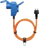 Goobay Camping adapteris 1,5 m oranžinis CEE ki&scaron;tukas į įžemintą lizdą IP44