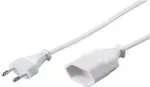 Prailginimo laidas e+p SVE 2 3m 1 AC lizdas Baltas