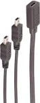 USB laidas ShiverPeaks BS13-20022 0,3 m USB C &ndash; Mini-USB B juodas