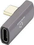 Renkforce USB4 USB-C adapteris [1x Ki&scaron;tukas - 1x Lizdas] RF-3778672 8K UHD 90&deg;