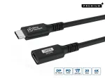 Microconnect USB3.2CC2EX USB-C laidas USB4 Gen 2x2 2 m juodas