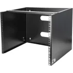 StarTech.com 8U sieninis tinklo stovas - 14 colių gylis (žemo profilio) - 19 colių skydo laikiklis sekliems serveriams ir IT įrangai, tinklo jungikliams - 80 svarų/36 kg keliamoji galia, juodas