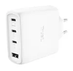 TRUST Maxo 65W vidinis AC greitasis įkroviklis, 3x USB-C, 20V maks., 2 m laidas, baltas